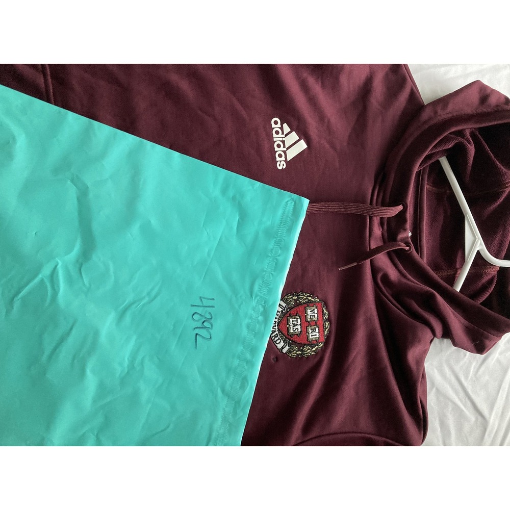 Harvard Crimson Sweatshirt Adult M Pullover NCAA Hoodie Adidas AEROREADY - Picture 11 of 11